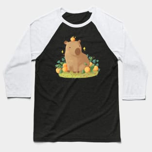 Cute Capybara illustration Baseball T-Shirt